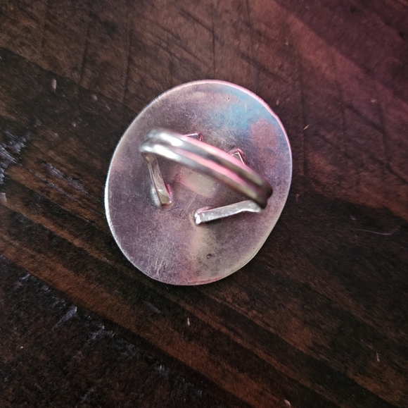 Vintage Navajo Sterling Apache Dancer Ring - Picture 6 of 7